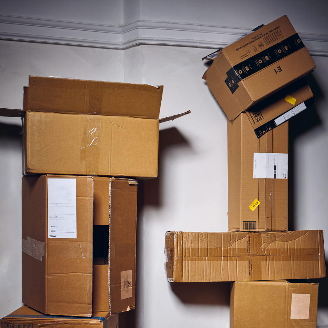 Traditionelle Versandkartons